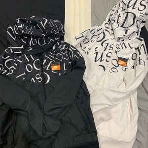 Black and white Nike windbreaker jackets